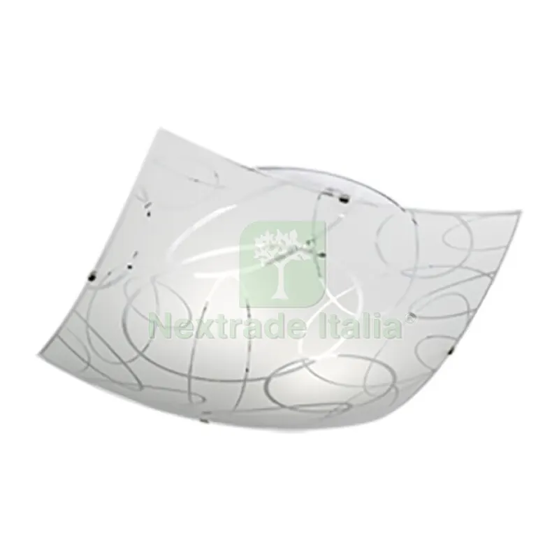Plafoniera Spirelli Decoro Cerchi E27 40X40 CM — Illuminazione — rif. FERX.502366 Plafoniera Spirelli Decoro Cerchi E27 40X40 CM — Illuminazione — rif. FERX.502366