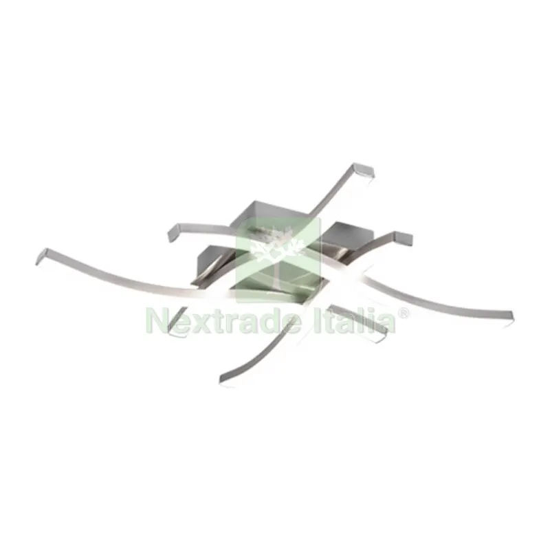 PLAFONIERA LED ROUTE ACCIAIO SATIN. 4 LUCI X 5W 4000K — Illuminazione — rif. FERX.502378