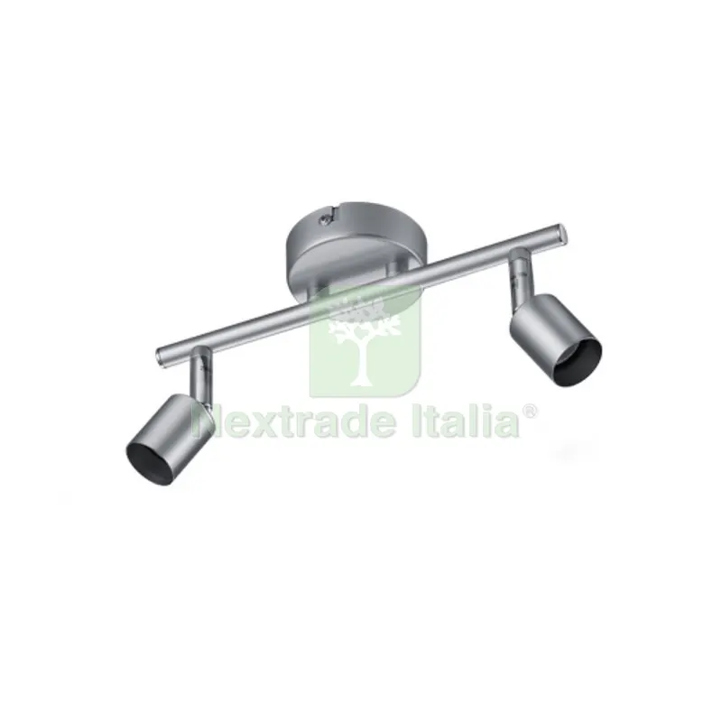 BARRA 2 FARETTI PARIS GU10 ALLUMINIO — Illuminazione — rif. FERX.502403 BARRA 2 FARETTI PARIS GU10 ALLUMINIO — Illuminazione — rif. FERX.502403