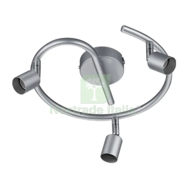 Plafoniera Paris 3 Luci GU10 Alluminio D. 28 — Illuminazione — rif. FERX.502404 Plafoniera Paris 3 Luci GU10 Alluminio D. 28 — Illuminazione — rif. FERX.502404