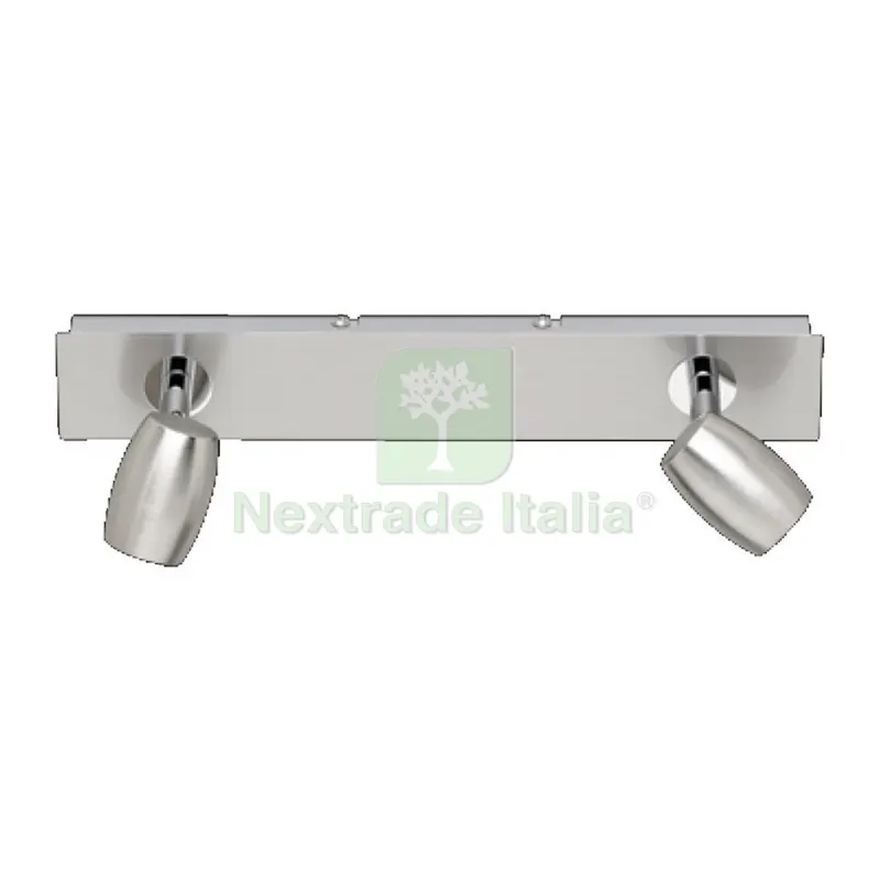 Barra 2 Faretti Michael GU10 Acciaio Satinato — Illuminazione — rif. FERX.502412