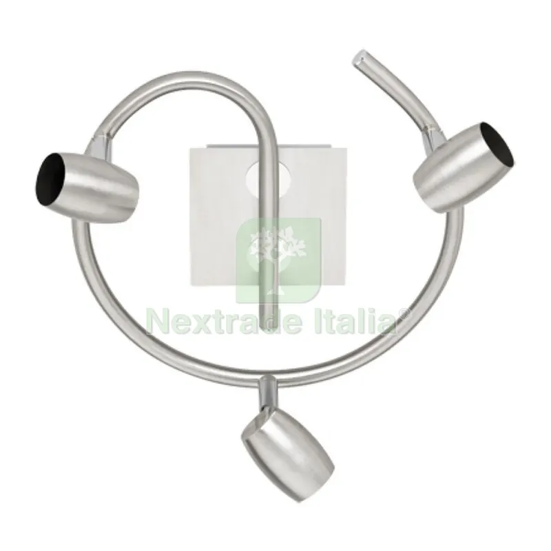Plafoniera Michael 3 Luci GU10 Acciaio SAT. D.25 — Illuminazione — rif. FERX.502413