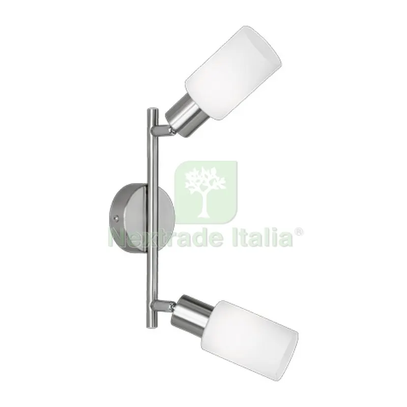 BARRA 2 FARETTI MARS E14 ACCIAIO/VETRO — Illuminazione — rif. FERX.502415 BARRA 2 FARETTI MARS E14 ACCIAIO/VETRO — Illuminazione — rif. FERX.502415