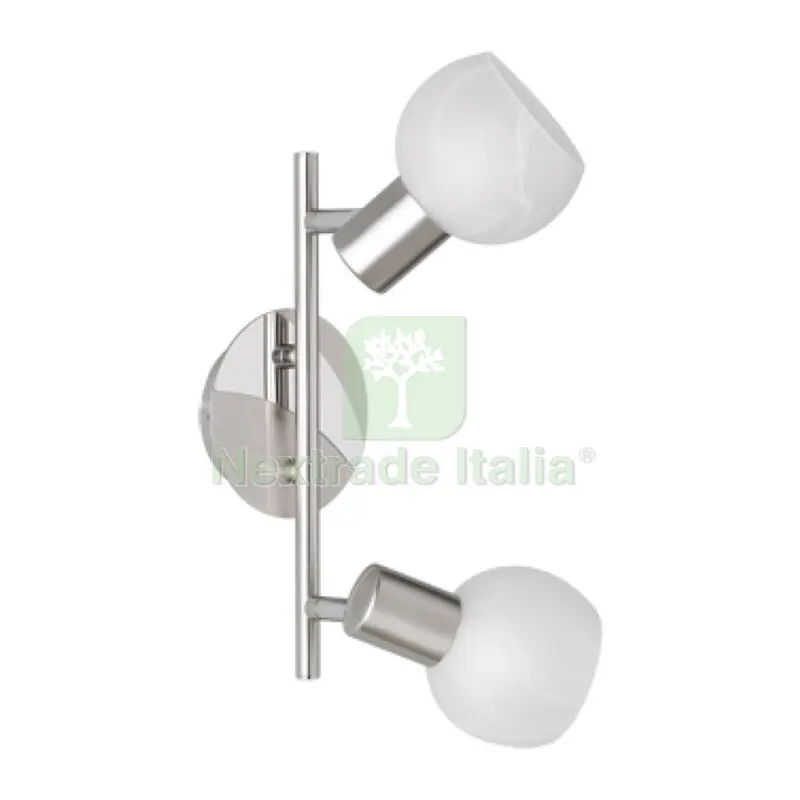 Barra 2 Faretti Antibes E14 Acciaio/Vetro — Illuminazione — rif. FERX.502418