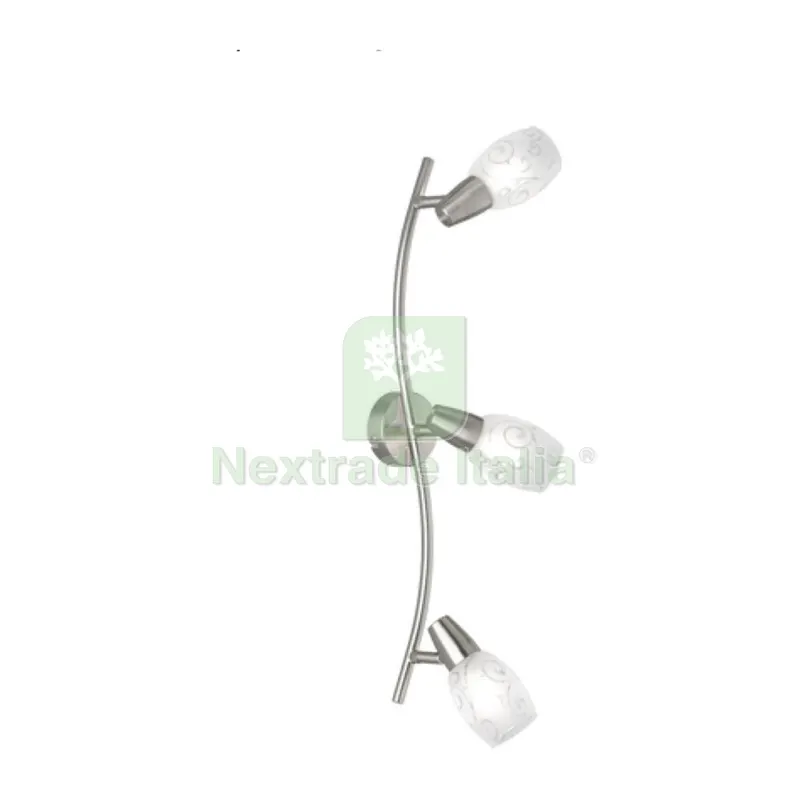 BARRA 3 FARETTI COLMAR E14 VETRO SATINATO — Illuminazione — rif. FERX.502423 BARRA 3 FARETTI COLMAR E14 VETRO SATINATO — Illuminazione — rif. FERX.502423