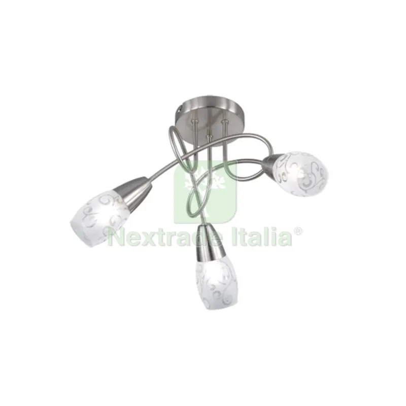 Plafoniera Colmar 3 Luci E14 Vetro Satinato — Illuminazione — rif. FERX.502424