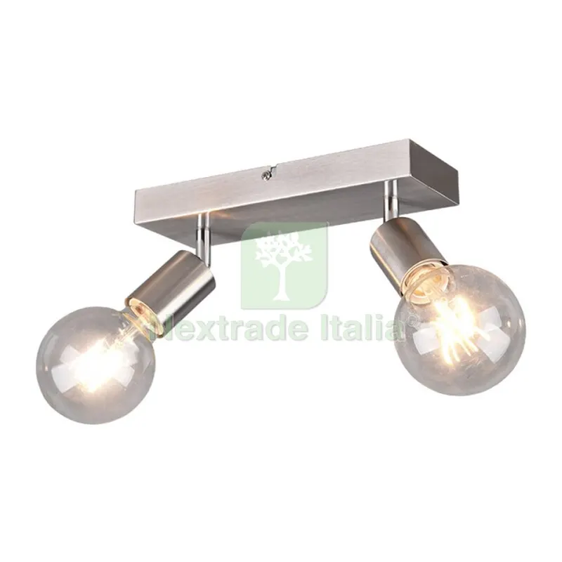 Barra 2 Faretti Vannes Acciaio Satinato — Illuminazione — rif. FERX.502427