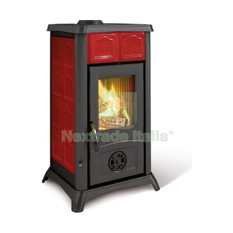 Stufa a Legna Ceramica Gemma Bordeaux — Stufe e camini — rif. FERX.502429