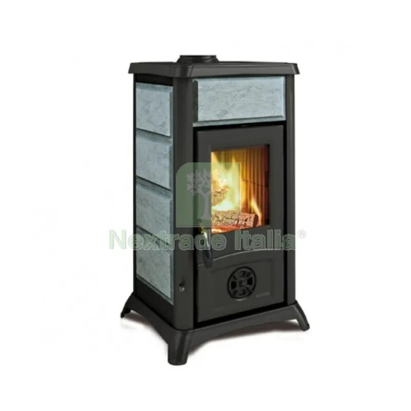 STUFA A LEGNA CERAMICA GEMMA PIETRA NATURALE — Stufe e camini — rif. FERX.502431 STUFA A LEGNA CERAMICA GEMMA PIETRA NATURALE — Stufe e camini — rif. FERX.502431