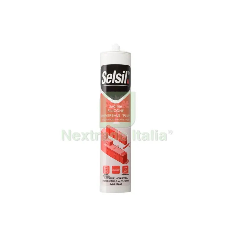 25PZ SELSIL SILICONE ACETICO PLUS TESTA MORO 280 ML RAL 8017 — Adesivi e sigillanti — rif. FERX.502460 25PZ SELSIL SILICONE ACETICO PLUS TESTA MORO 280 ML RAL 8017 — Adesivi e sigillanti — rif. FERX.502460