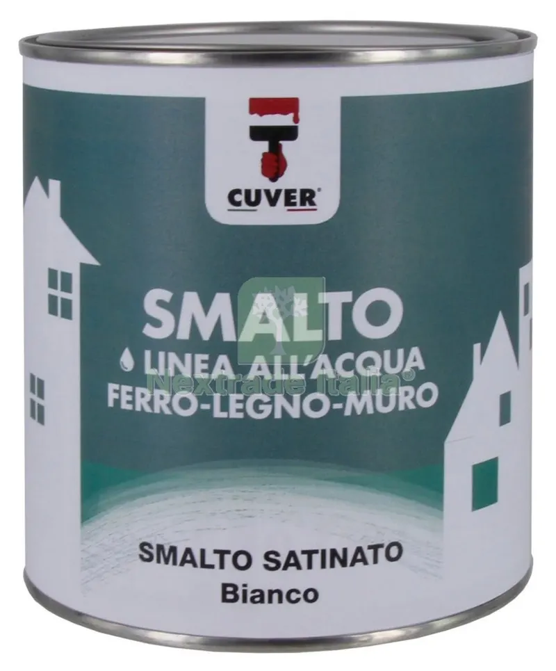 6PZ Smalto Satinato MOD.ACQUA Cuver Bianco LT.0,750 — Vernici e smalti — rif. FERX.50255 6PZ Smalto Satinato MOD.ACQUA Cuver Bianco LT.0,750 — Vernici e smalti — rif. FERX.50255