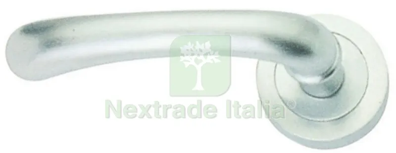 4PZ Mezza Maniglia in Ottone Finitura Cromo Satinato x Porte Blindate Destra — Maniglie e pomelli — rif. FERX.50258 4PZ Mezza Maniglia in Ottone Finitura Cromo Satinato x Porte Blindate Destra — Maniglie e pomelli — rif. FERX.50258