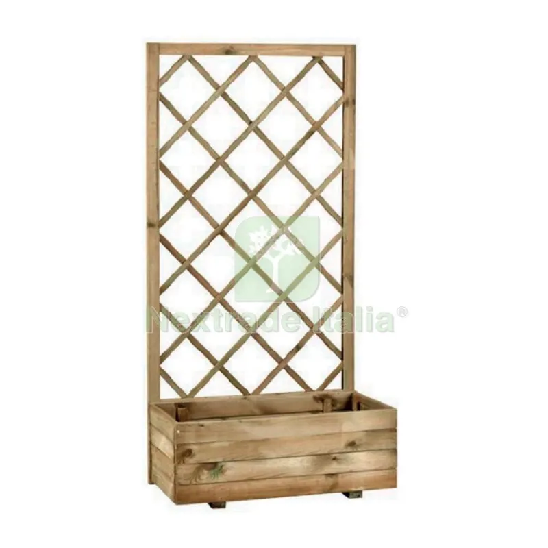 FIORIERA CON GRIGLIA PINO IMPREGNATO CM 70X35X140 — Recinzioni in legno — rif. FERX.502668
