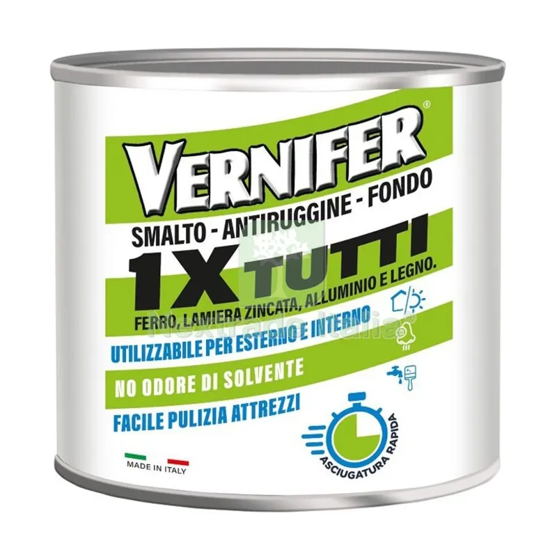 VERNIFER 1XTUTTI GRIGIO PELTRO ANTICHIZZATO 500 ML — Vernici e smalti — rif. FERX.502856 VERNIFER 1XTUTTI GRIGIO PELTRO ANTICHIZZATO 500 ML — Vernici e smalti — rif. FERX.502856