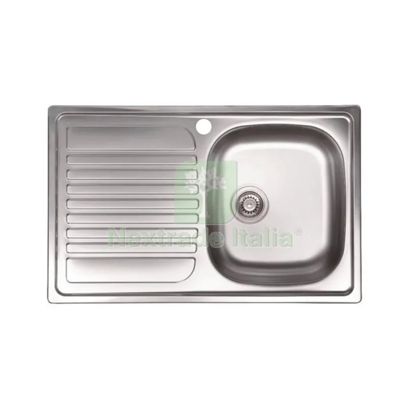 Kit Lavello Eco Incasso 79X50 1 Vasca Gocciolatoio SX Piletta 3,5 — Scarichi e sifoni — rif. FERX.502888 Kit Lavello Eco Incasso 79X50 1 Vasca Gocciolatoio SX Piletta 3,5 — Scarichi e sifoni — rif. FERX.502888