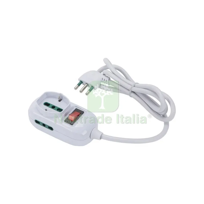 FME ART.421454 MULTIPRESA 2P BIP+1BIP/SCHUKO SPINA 10A — Interruttori e prese — rif. FERX.502915