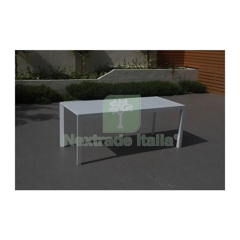 Tavolo Rettang Allum BCO Estens 127/180X77X71 CM — Tempo libero outdoor — rif. FERX.503145 Tavolo Rettang Allum BCO Estens 127/180X77X71 CM — Tempo libero outdoor — rif. FERX.503145