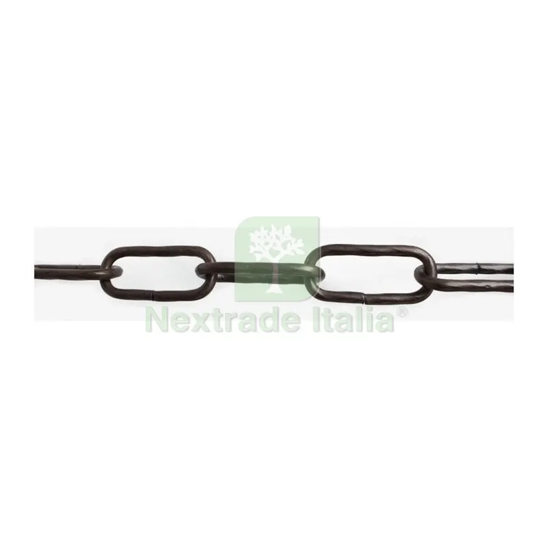 CATENA MAGLIA LUNGA RITORTA 4 MM 2,5 M NERO — Ferramenta per legno e mobili — rif. FERX.503191
