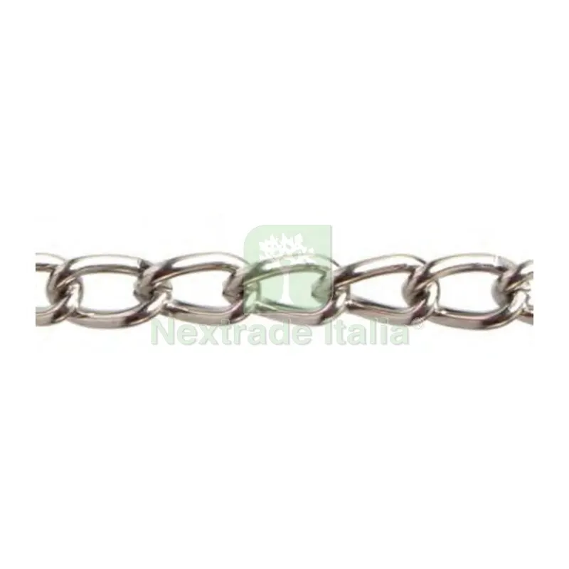 Catena Maglia Corta Ritorta 3 MM 2,5 M Nichelato — Ferramenta per legno e mobili — rif. FERX.503194 Catena Maglia Corta Ritorta 3 MM 2,5 M Nichelato — Ferramenta per legno e mobili — rif. FERX.503194