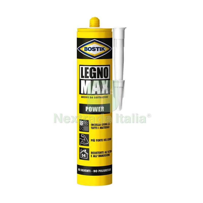 BOSTIK LEGNO MAX POWER CARTUCCIA DA 380 G — Adesivi e sigillanti — rif. FERX.503257 BOSTIK LEGNO MAX POWER CARTUCCIA DA 380 G — Adesivi e sigillanti — rif. FERX.503257