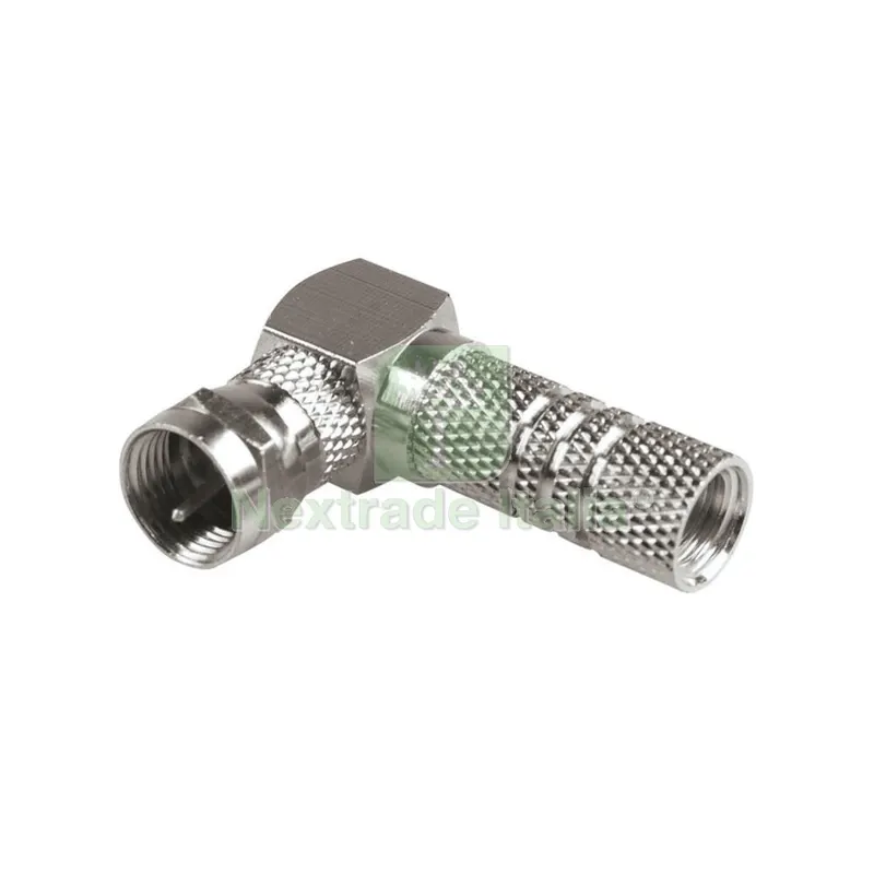 10PZ SPINA TV TIPO F A 90 PER CAVO SAT D. 7 MM — Interruttori e prese — rif. FERX.503285