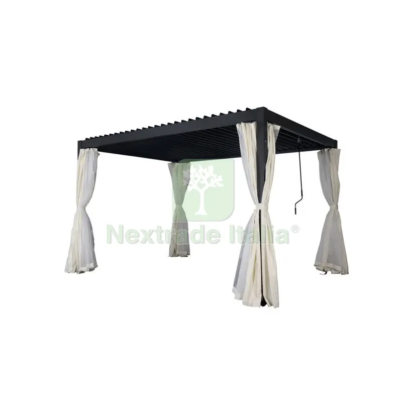 Gazebo Pergola con Lamelle Orientabili 3X3 M — Gazebo e strutture giardino — rif. FERX.503326 Gazebo Pergola con Lamelle Orientabili 3X3 M — Gazebo e strutture giardino — rif. FERX.503326