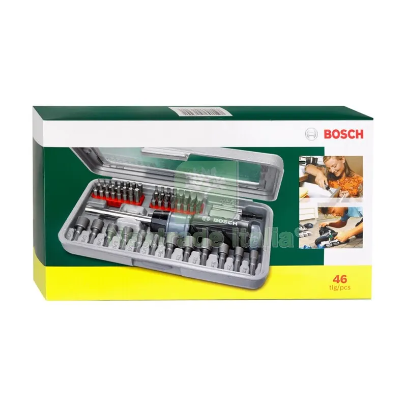 BOSCH-A SET 46 PEZZI 019504 — Punte, frese e dischi — rif. FERX.503342 BOSCH-A SET 46 PEZZI 019504 — Punte, frese e dischi — rif. FERX.503342