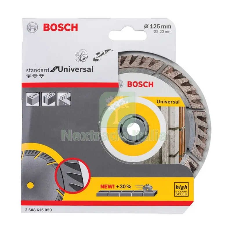 BOSCH-A DISCO DIAMANTATO STANDARD D 125 MM — Punte, frese e dischi — rif. FERX.503344 BOSCH-A DISCO DIAMANTATO STANDARD D 125 MM — Punte, frese e dischi — rif. FERX.503344