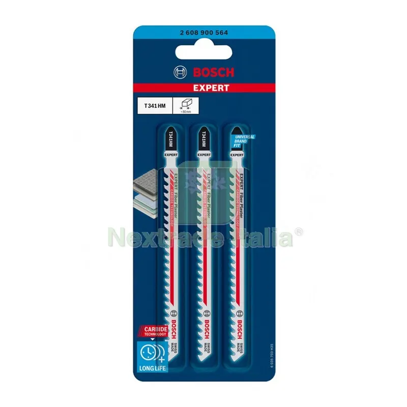 BOSCH-A 3 LAME T 341 HM PER SEGHETTO ALTERNATIVO — Smerigliatrici e seghe — rif. FERX.503352 BOSCH-A 3 LAME T 341 HM PER SEGHETTO ALTERNATIVO — Smerigliatrici e seghe — rif. FERX.503352