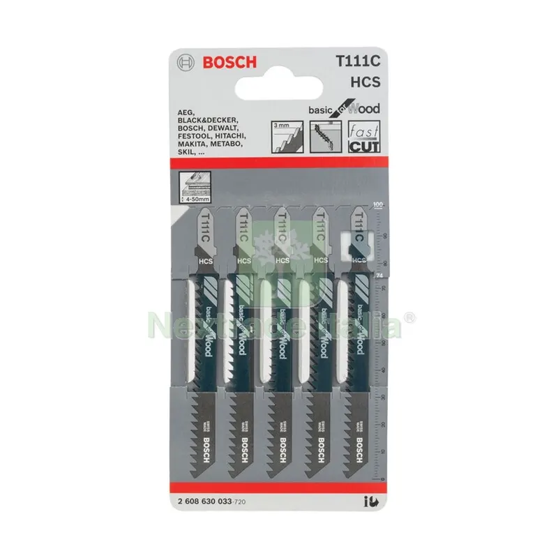 BOSCH-A 5 LAME T 111 C PER SEGHETTO ALTERNATIVO — Smerigliatrici e seghe — rif. FERX.503354