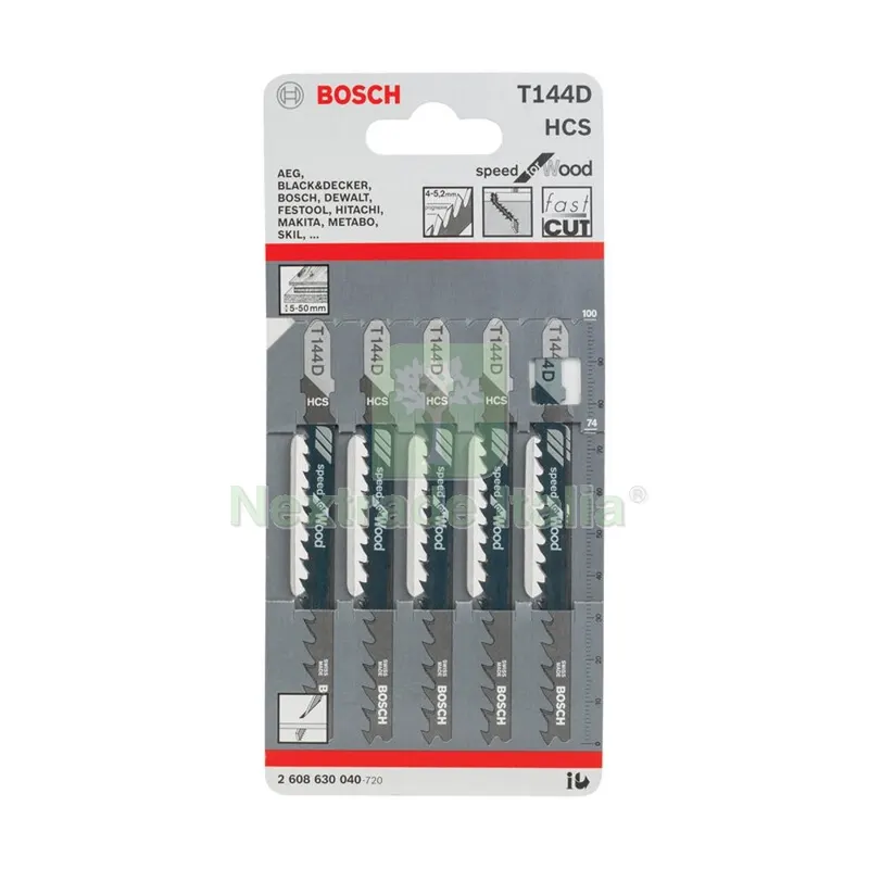 BOSCH-A 5 LAME T 144 D PER SEGHETTO ALTERNATIVO — Smerigliatrici e seghe — rif. FERX.503356