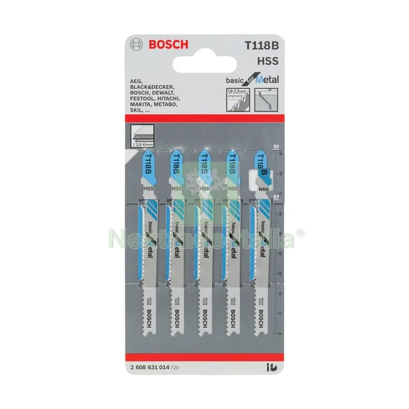 Bosch-A 5 Lame T 118 B per Seghetto Alternativo — Smerigliatrici e seghe — rif. FERX.503359