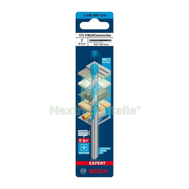 5PZ BOSCH-A PUNTA MULTICONSTRUCTION CYL-9 7X60/100 MM — Punte, frese e dischi — rif. FERX.503370