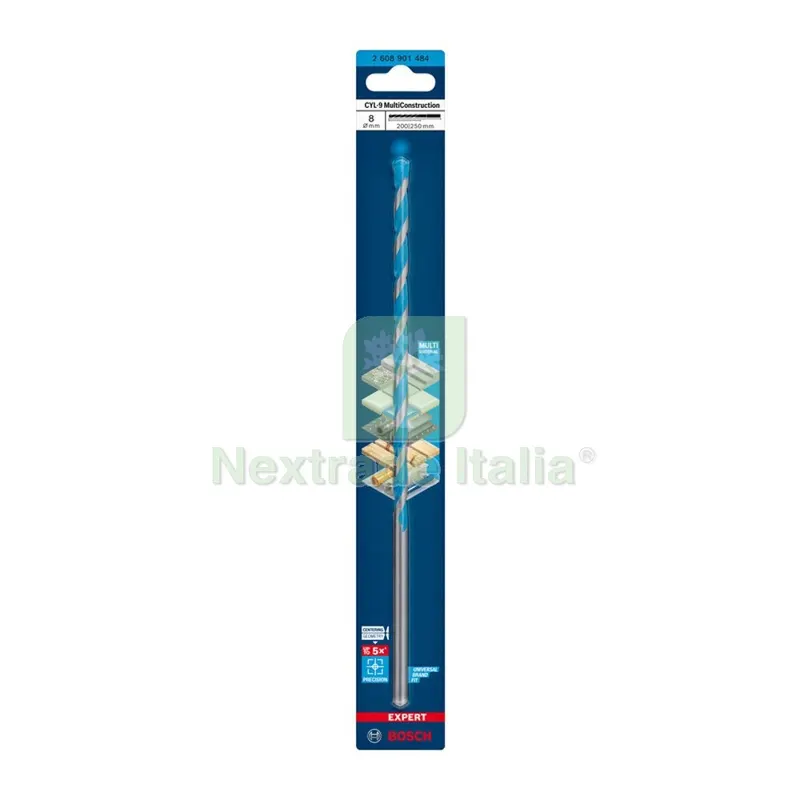 BOSCH-A PUNTA MULTICONSTRUCTION CYL-9 8X200/250 MM — Punte, frese e dischi — rif. FERX.503373 BOSCH-A PUNTA MULTICONSTRUCTION CYL-9 8X200/250 MM — Punte, frese e dischi — rif. FERX.503373