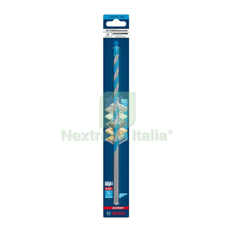 BOSCH-A PUNTA MULTICONSTRUCTION CYL-9 10X200/250 MM — Punte, frese e dischi — rif. FERX.503377 BOSCH-A PUNTA MULTICONSTRUCTION CYL-9 10X200/250 MM — Punte, frese e dischi — rif. FERX.503377