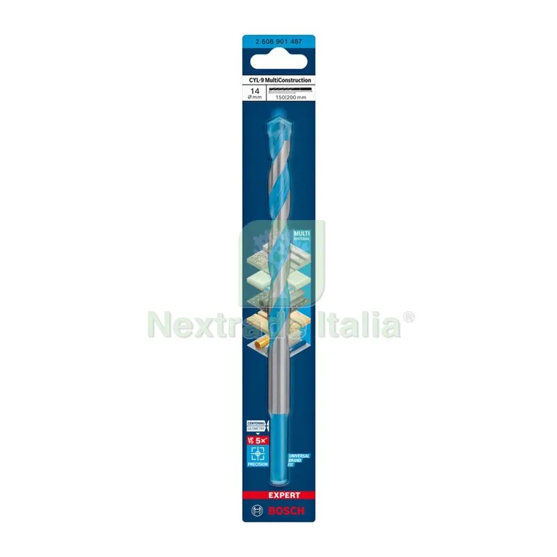 5PZ Bosch-A Punta Multiconstruction CYL-9 14X150/200 MM — Punte, frese e dischi — rif. FERX.503380 5PZ Bosch-A Punta Multiconstruction CYL-9 14X150/200 MM — Punte, frese e dischi — rif. FERX.503380