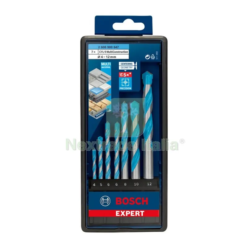 BOSCH-A SET 7 PUNTE MULTICONSTRUCTION CYL-9 — Punte, frese e dischi — rif. FERX.503383 BOSCH-A SET 7 PUNTE MULTICONSTRUCTION CYL-9 — Punte, frese e dischi — rif. FERX.503383