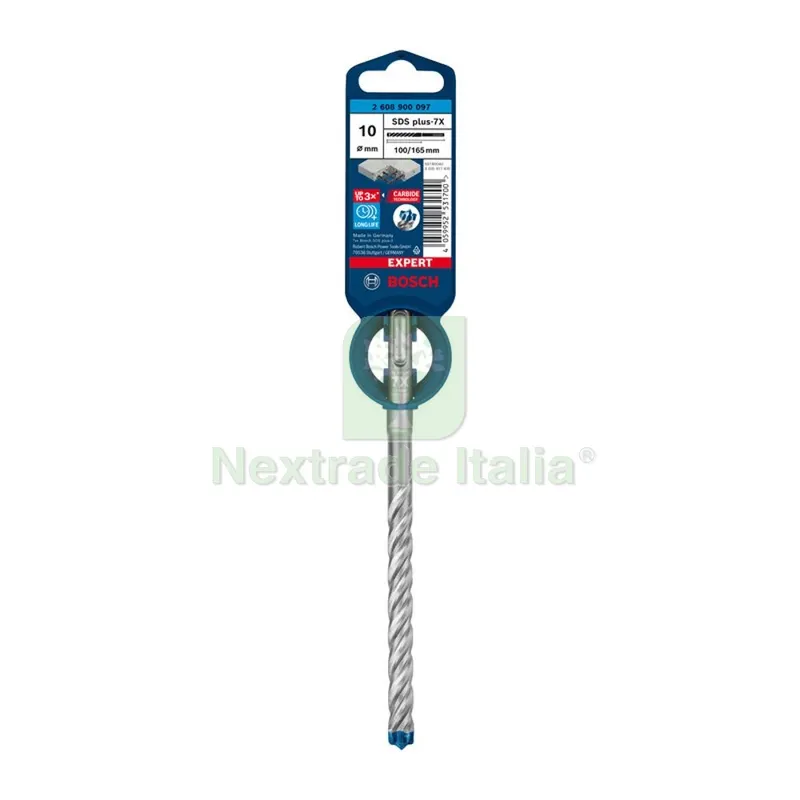 BOSCH-A PUNTA SDS PLUS-7X EXPERT 10X100/165 MM — Punte, frese e dischi — rif. FERX.503400 BOSCH-A PUNTA SDS PLUS-7X EXPERT 10X100/165 MM — Punte, frese e dischi — rif. FERX.503400