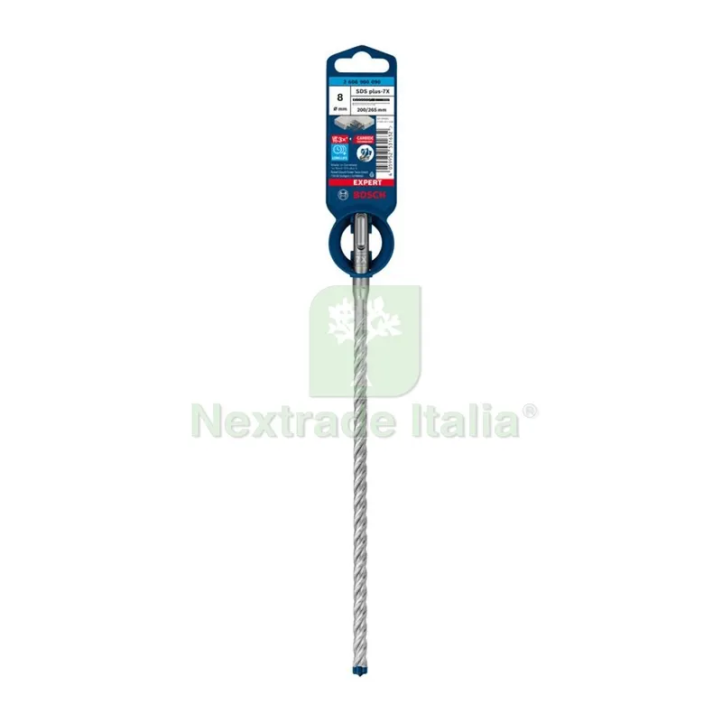 BOSCH-A PUNTA SDS PLUS-7X EXPERT 8X200/265 MM — Punte, frese e dischi — rif. FERX.503437