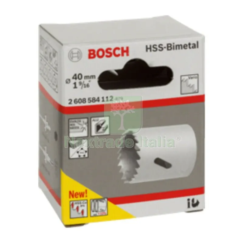 BOSCH-A SEGA A TAZZA BIMETALLICA HSS D 40 — Punte, frese e dischi — rif. FERX.503493 BOSCH-A SEGA A TAZZA BIMETALLICA HSS D 40 — Punte, frese e dischi — rif. FERX.503493