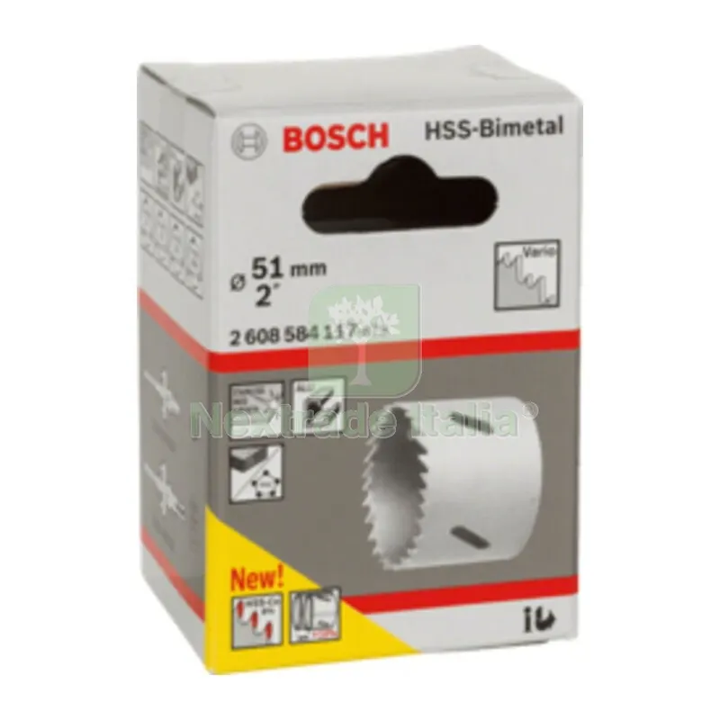BOSCH-A SEGA A TAZZA BIMETALLICA HSS D 51 — Punte, frese e dischi — rif. FERX.503495 BOSCH-A SEGA A TAZZA BIMETALLICA HSS D 51 — Punte, frese e dischi — rif. FERX.503495