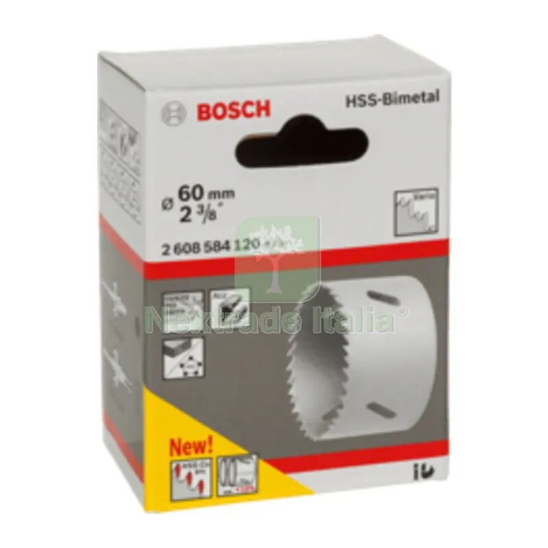 BOSCH-A SEGA A TAZZA BIMETALLICA HSS D 60 — Punte, frese e dischi — rif. FERX.503497 BOSCH-A SEGA A TAZZA BIMETALLICA HSS D 60 — Punte, frese e dischi — rif. FERX.503497