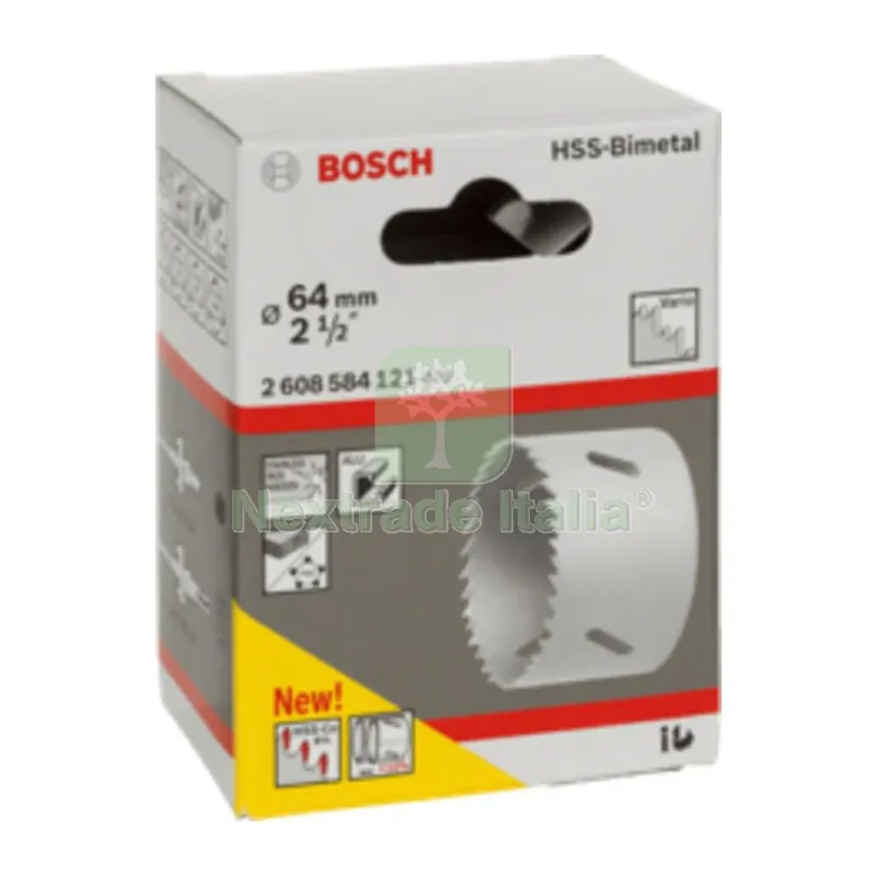 Bosch-A Sega a Tazza Bimetallica HSS D 64 — Punte, frese e dischi — rif. FERX.503498 Bosch-A Sega a Tazza Bimetallica HSS D 64 — Punte, frese e dischi — rif. FERX.503498