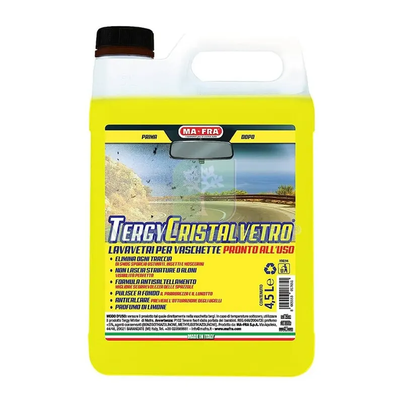 4PZ MAFRA LAVAVETRI TERGY CRISTALVETRO 4,5 L — Cura e pulizia auto — rif. FERX.503518