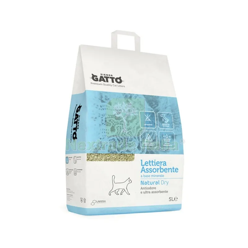 4PZ LETTIERA SIGNOR GATTO NATURAL DRY 5 L — Gatti — rif. FERX.503540