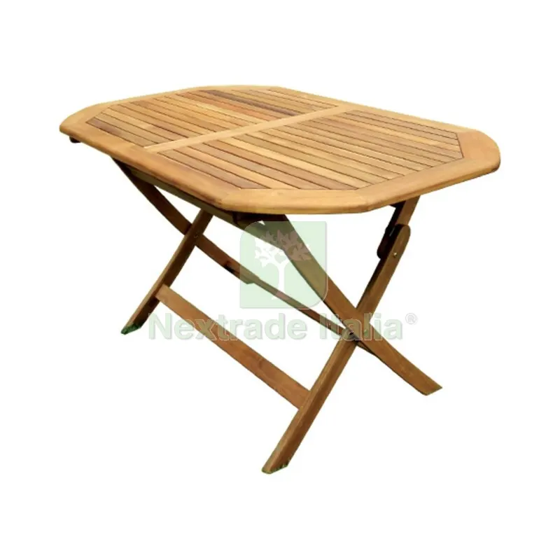 TAVOLO LEGNO OVALE PIEGHEVOLE CM 120X75X72 — Casalinghi e organizzazione — rif. FERX.503547