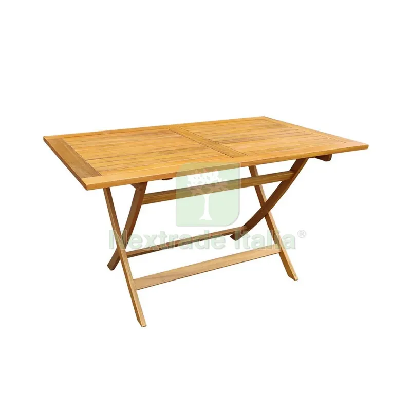Tavolo Legno Rettangolare Pieghevole CM 140X80X72 — Casalinghi e organizzazione — rif. FERX.503548 Tavolo Legno Rettangolare Pieghevole CM 140X80X72 — Casalinghi e organizzazione — rif. FERX.503548