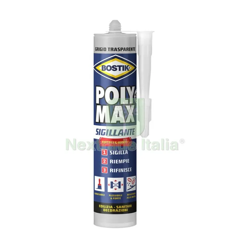 BOSTIK POLYMAX SIGILLANTE 280 ML GRIGIO TRASP. — Adesivi e sigillanti — rif. FERX.503556 BOSTIK POLYMAX SIGILLANTE 280 ML GRIGIO TRASP. — Adesivi e sigillanti — rif. FERX.503556