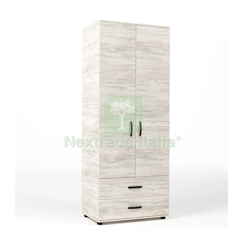 Kit Armadio 2 Ante + 2 Cassetti 80X52X205 CM Bianco VEN.K083 — Arredo — rif. FERX.503564