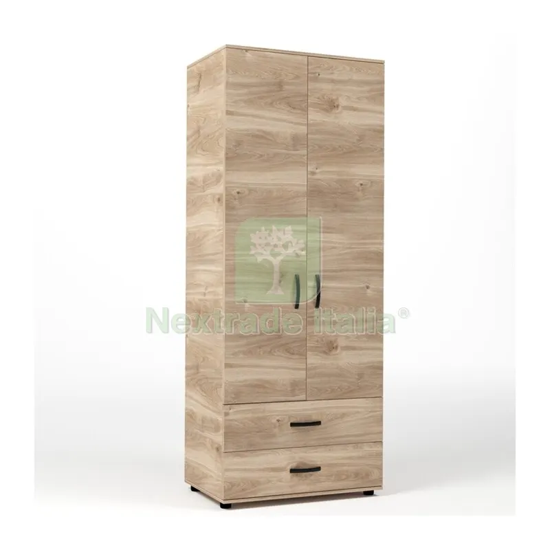 Kit Armadio 2 Ante + 2 Cassetti 80X52X205 CM Rovere M. K358 — Arredo — rif. FERX.503566